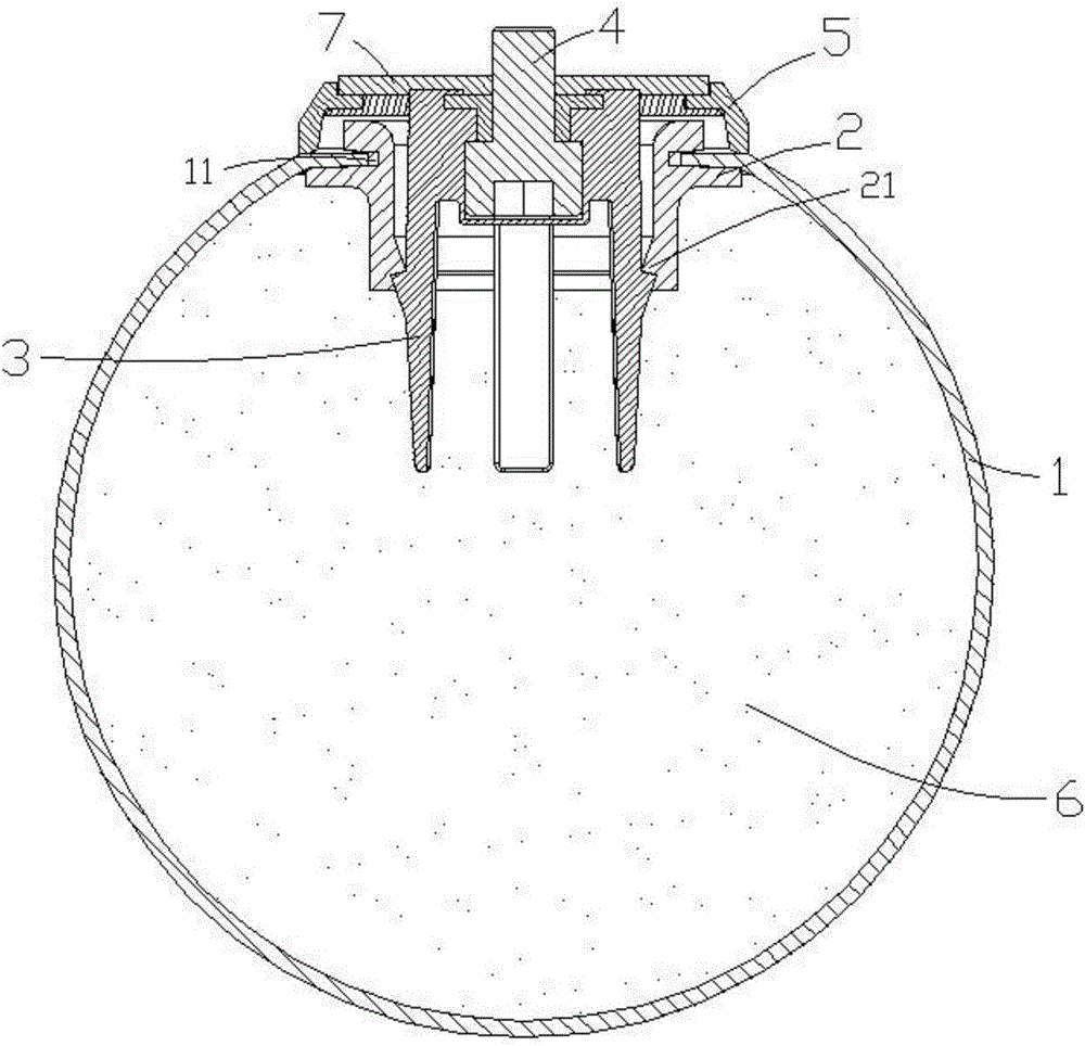 球型支撑座的制作方法附图