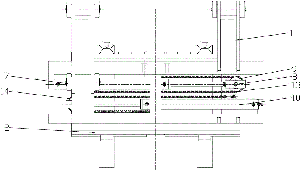 叉车货叉大范围侧移滑架机构的制作方法附图