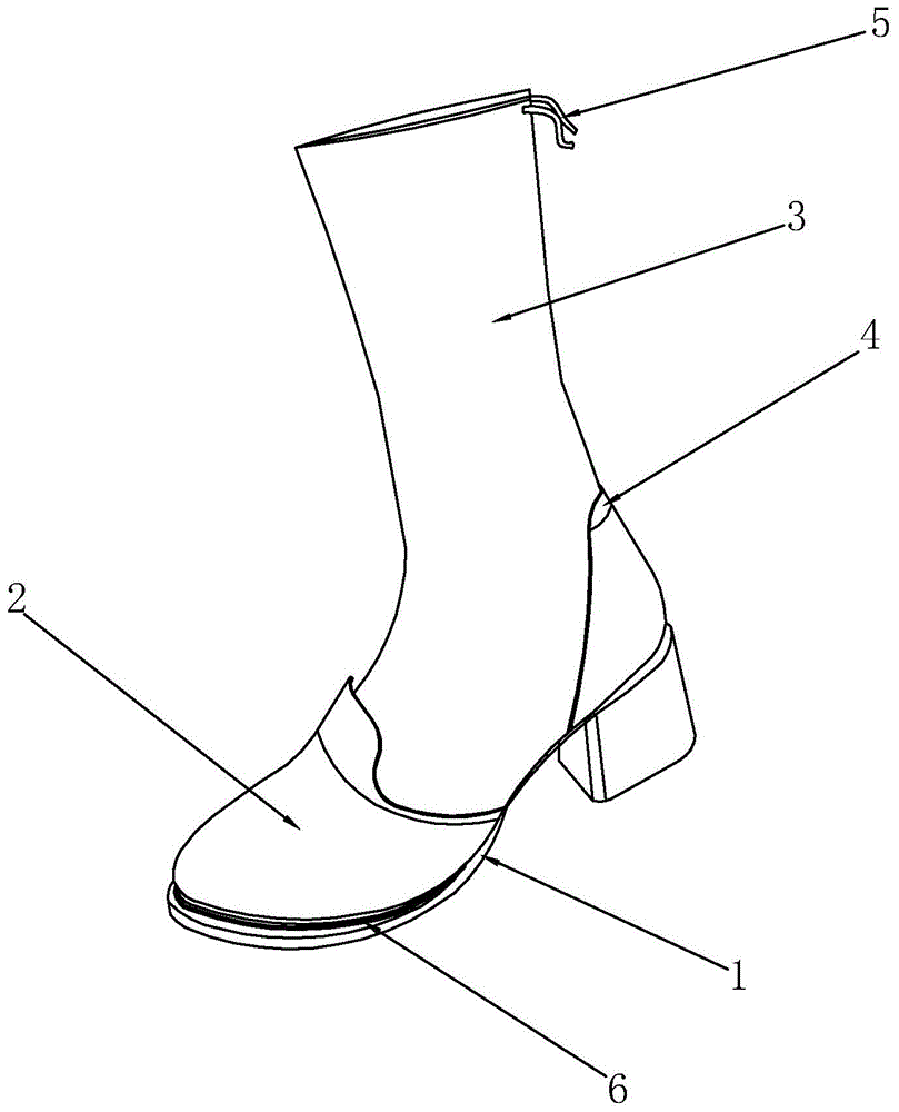 自制棉靴子的平面图图片