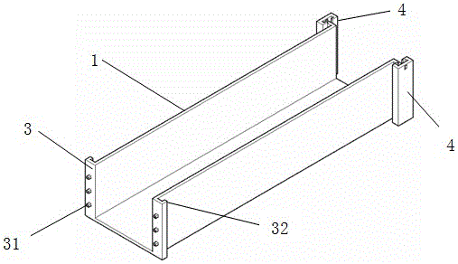 拼接式电缆槽盒的制作方法附图