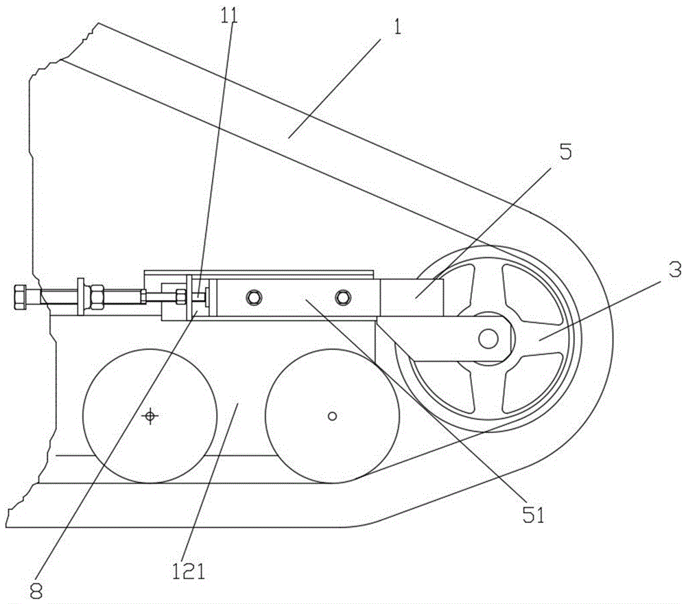 一种履带旋耕机的双支撑导向轮装置的制造方法附图