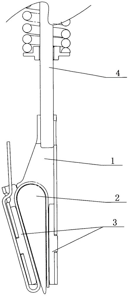电梯平板钢带连接装置的制造方法附图