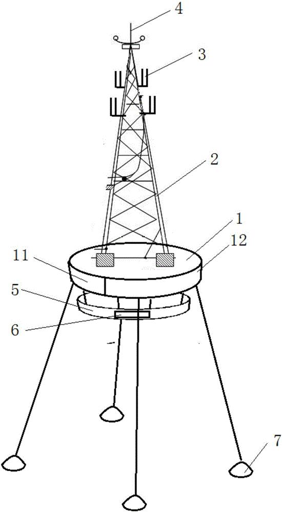 一种浮标信号塔的制作方法附图