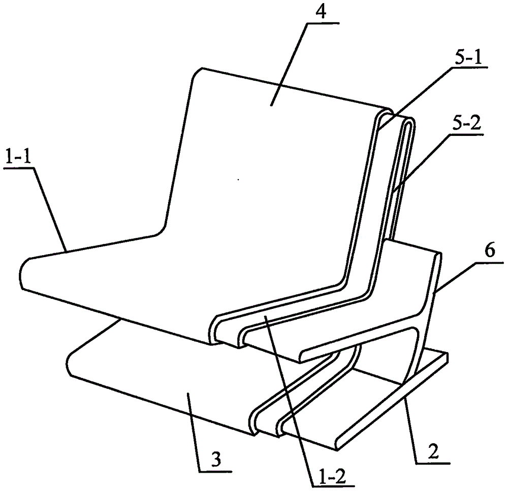 一种嵌套式桌椅的制作方法附图