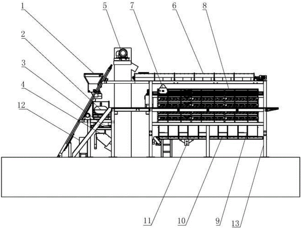 自卸料托盘式立体发酵系统的制作方法附图
