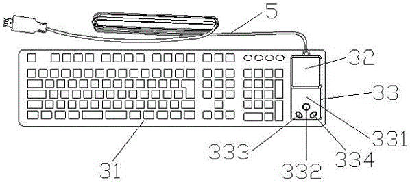 一种带有触摸控制、防水、可折叠的便携式多功能键盘的制作方法附图