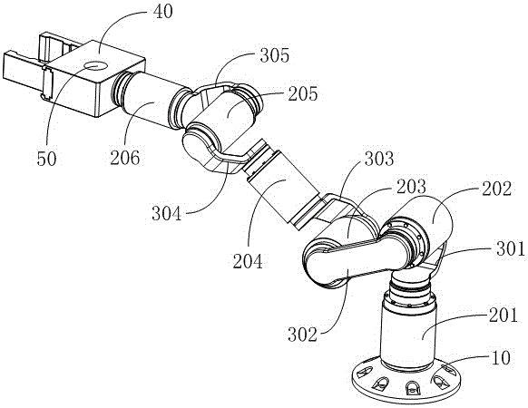一种具有指示灯的工业机械臂系统的制作方法附图