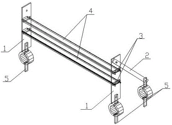 电缆分层分束敷设工装的制作方法附图