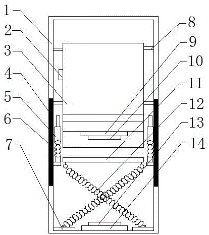 一种底座减震安全电梯的制作方法附图