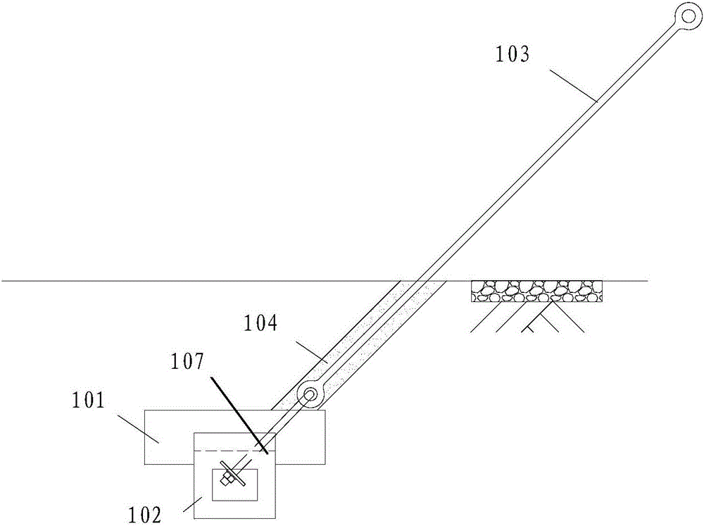 一种拉线塔的拉线基础的制作方法附图