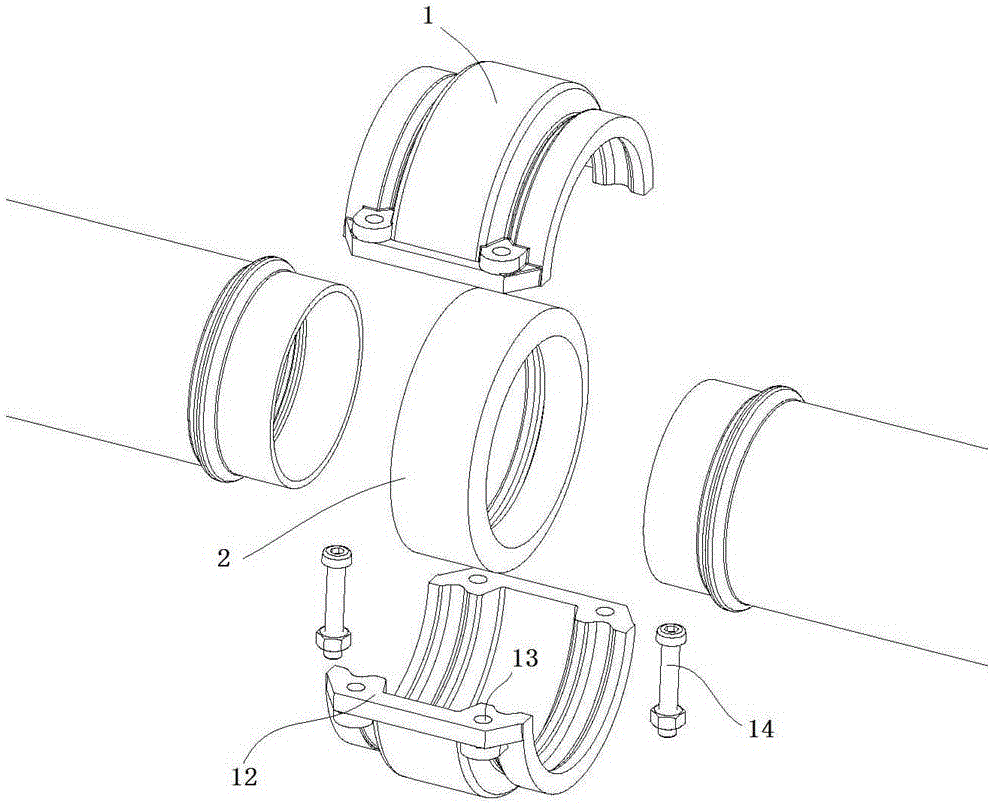 一种带有简易密封圈的管道连接装置的制造方法附图