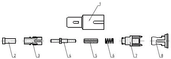 用于单芯镀膜光纤的转接适配器的制造方法附图