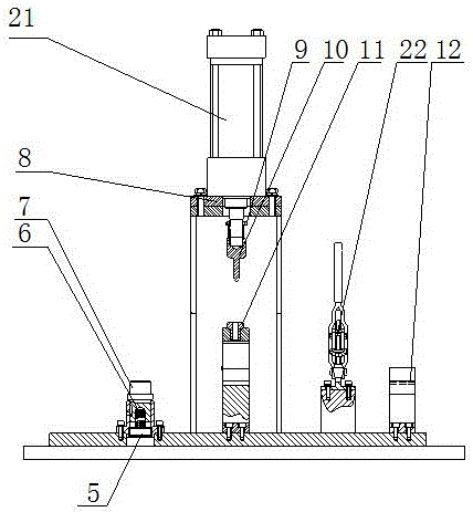 汽车转向器壳体与油缸压铆装置的制造方法附图