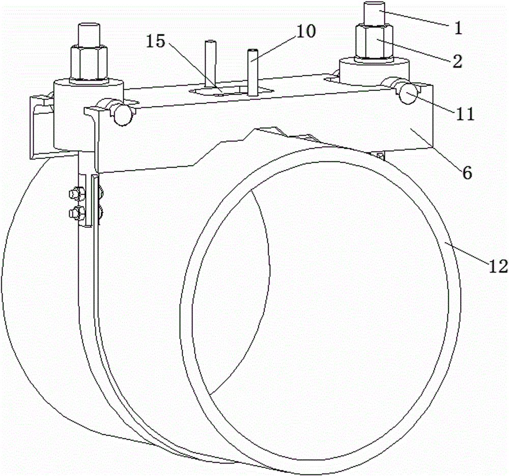 一种超声波测厚系统中的管道夹具装置的制造方法附图