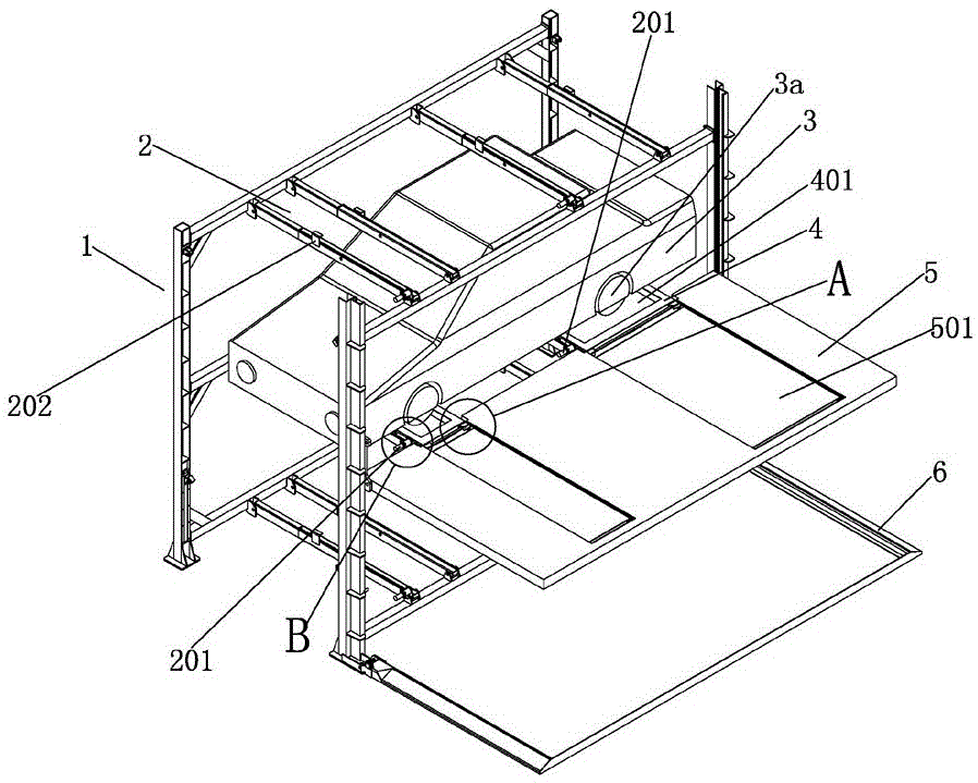 一种折叠式单体停车位装置的制造方法附图