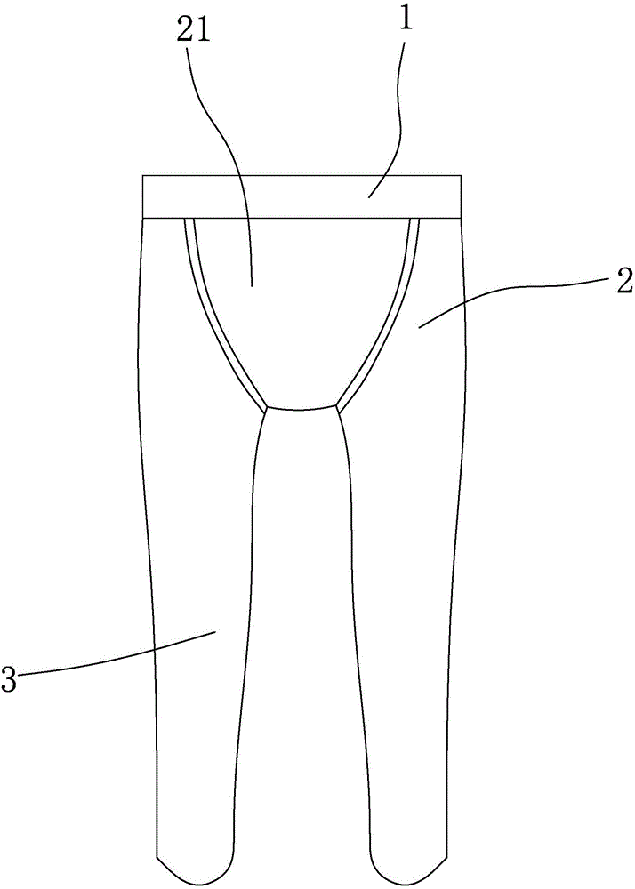 带立体托腹的可调节孕妇连体裤袜的制作方法附图
