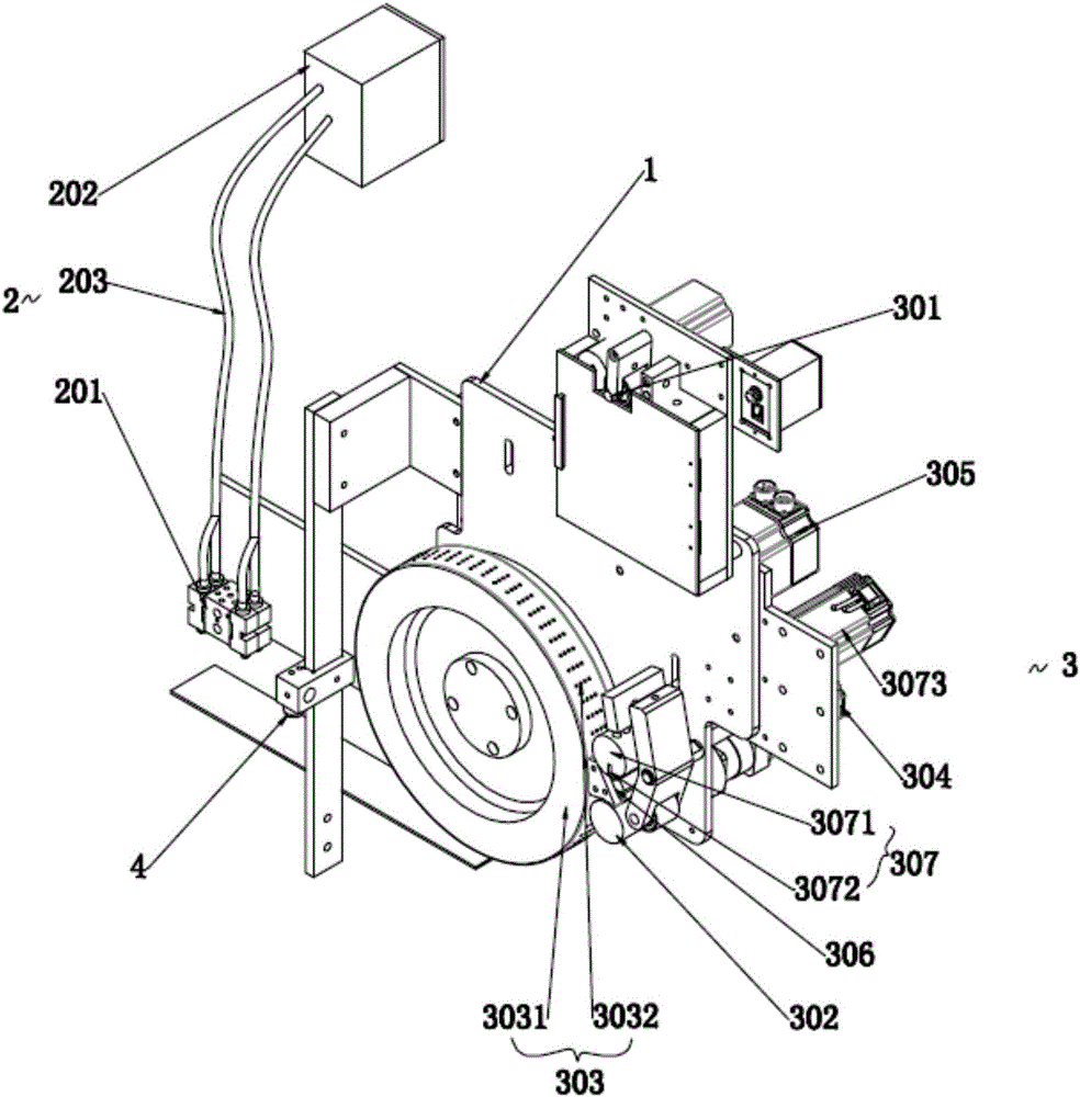 一种糊箱机的上胶系统的制作方法附图