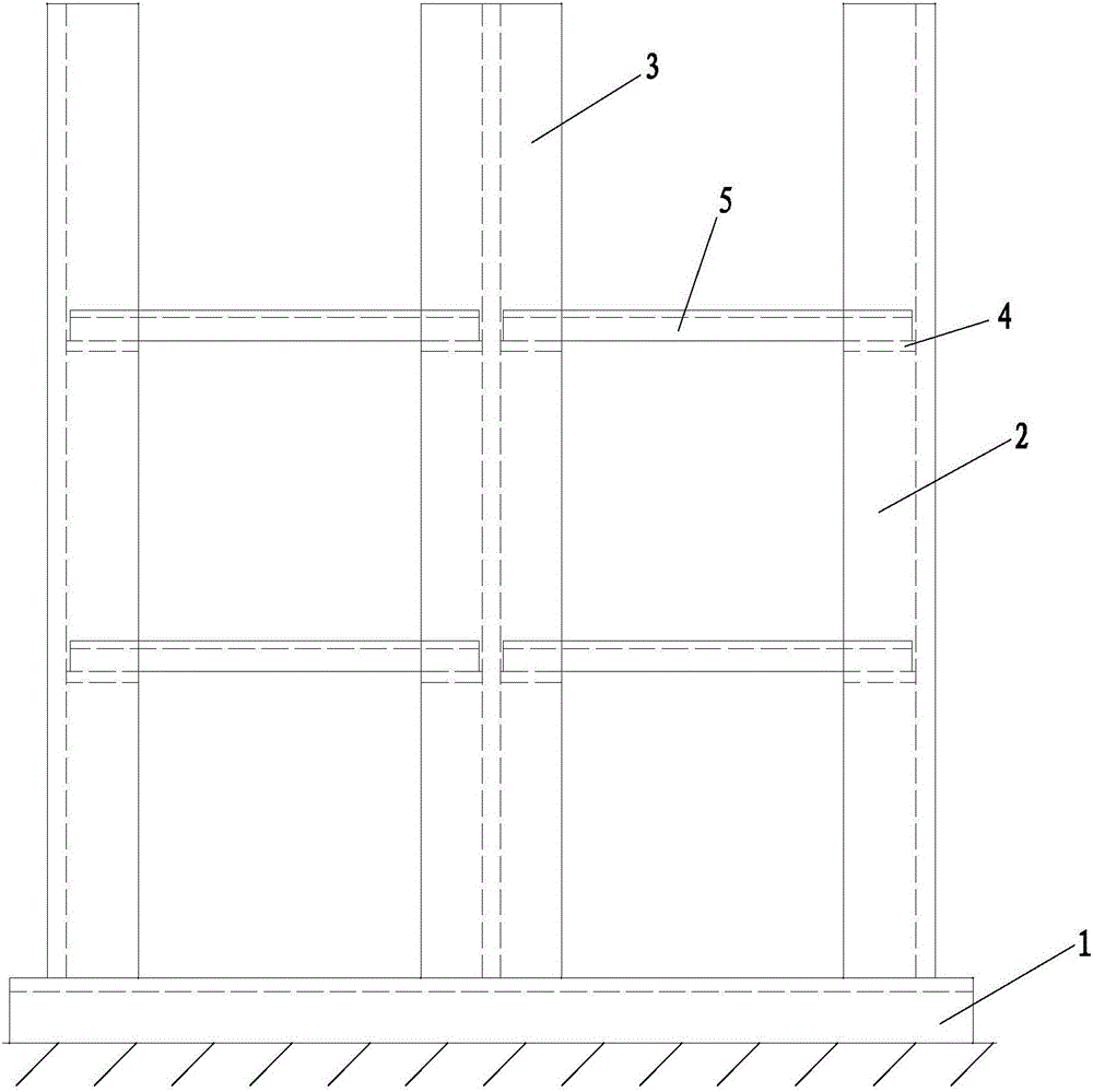 条形材料立体存放支架的制作方法附图