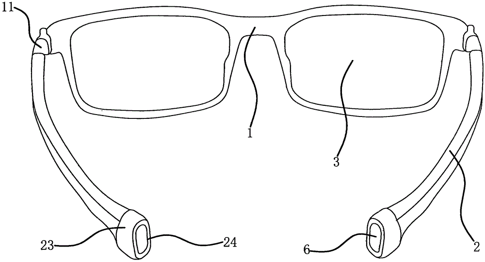 一种挂式老花眼镜的制作方法附图