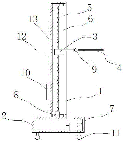 一种喷涂用的往复式升降机的制作方法附图