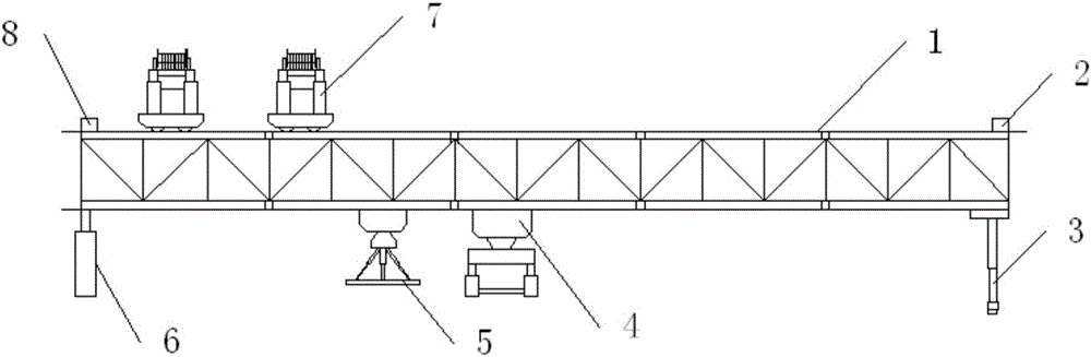 节段拼装桁架双梁式架桥机的制作方法附图