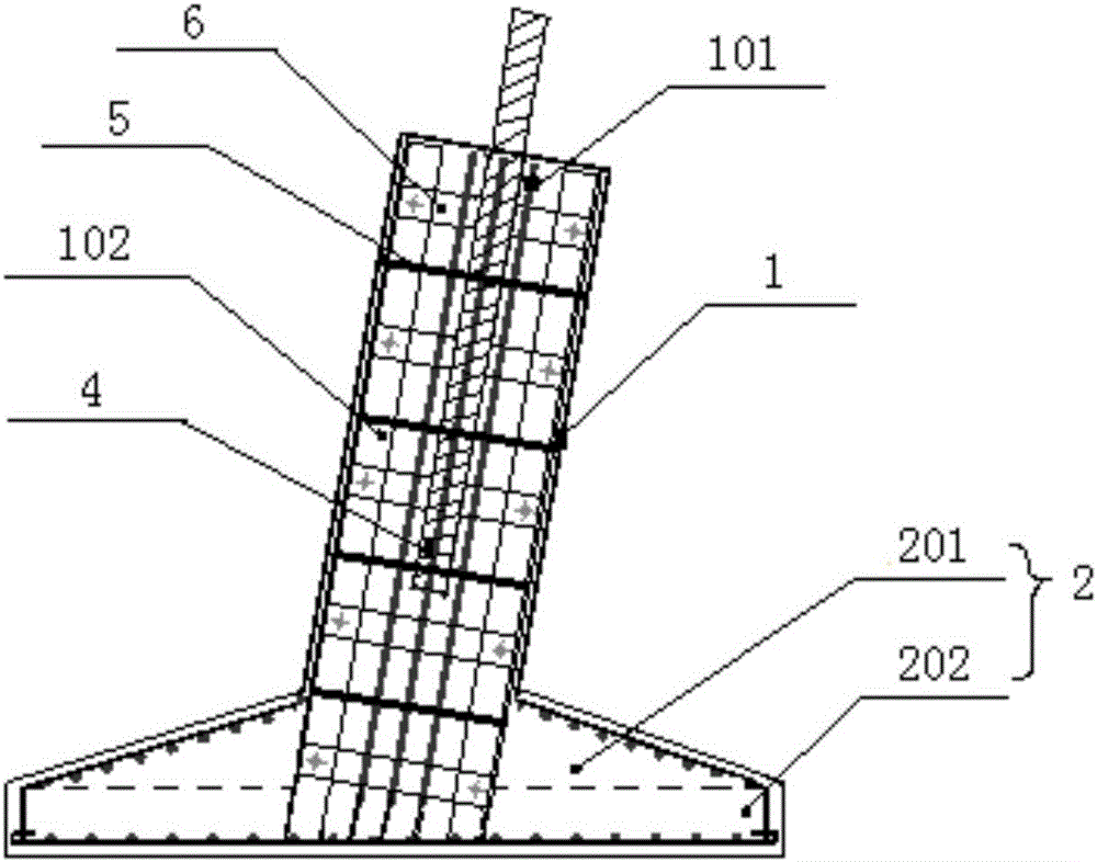 一种插入式铁塔基础的制作方法附图