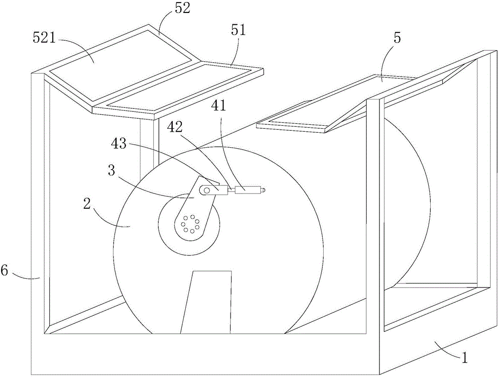 一种带升降机构和折叠顶篷的卧式离心机的制作方法附图