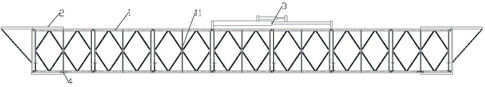 跨缆吊机的可调整主承重结构的制作方法附图
