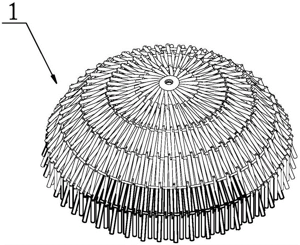 一种可替型竹制穹顶结构的制作方法附图