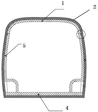 一种面包冷藏车的流线型厢体结构的制作方法附图