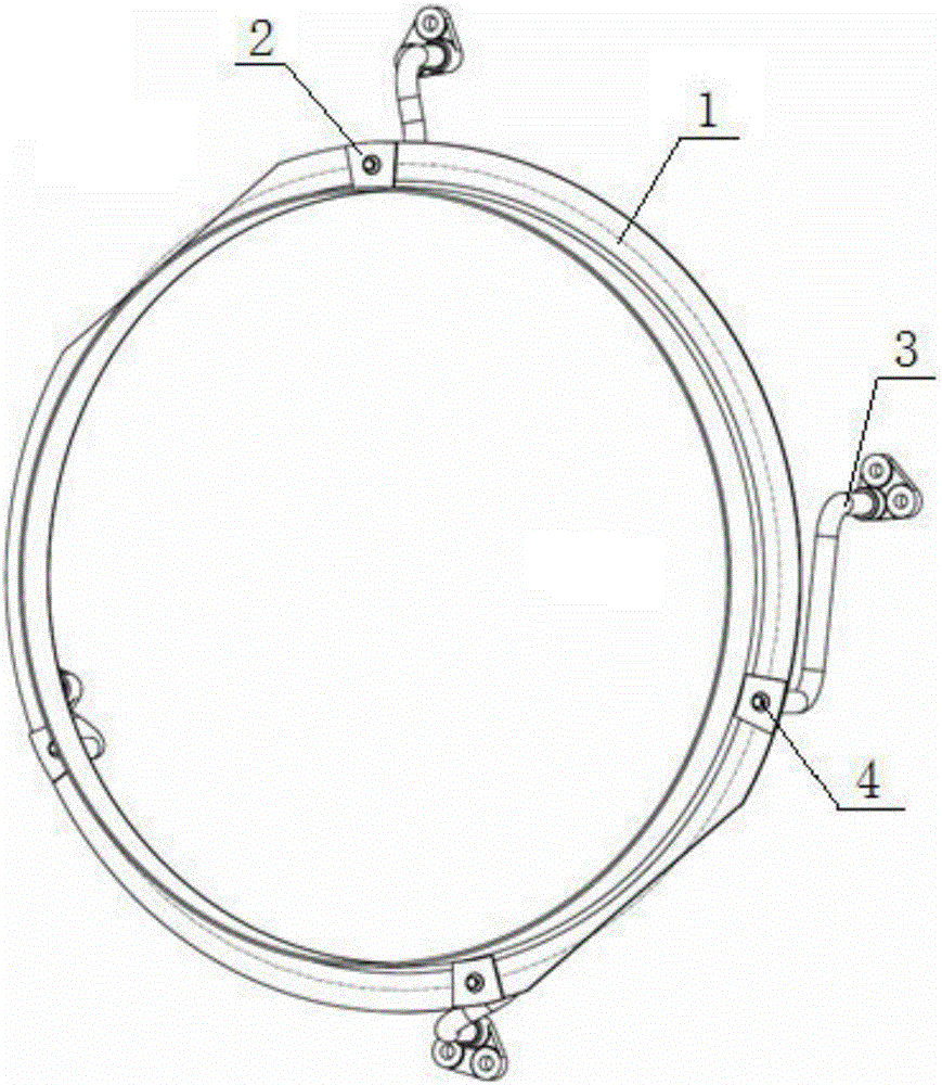 一种可调节装配的导流罩安装结构的制作方法附图