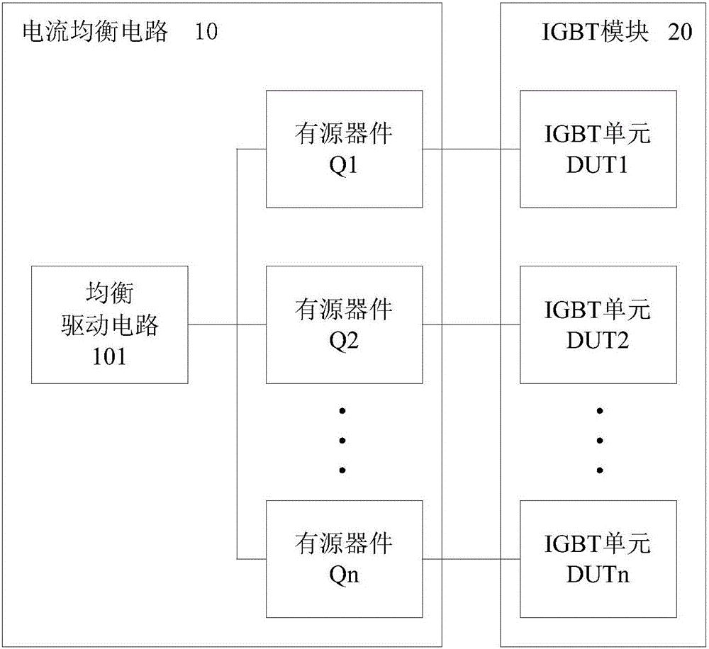 用于igbt模块的电流均衡电路和测试电路的制作方法附图