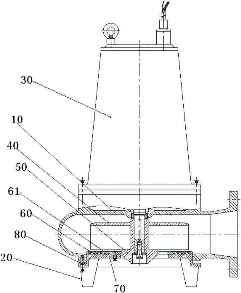 一种切碎型离心式潜水泵的制作方法附图