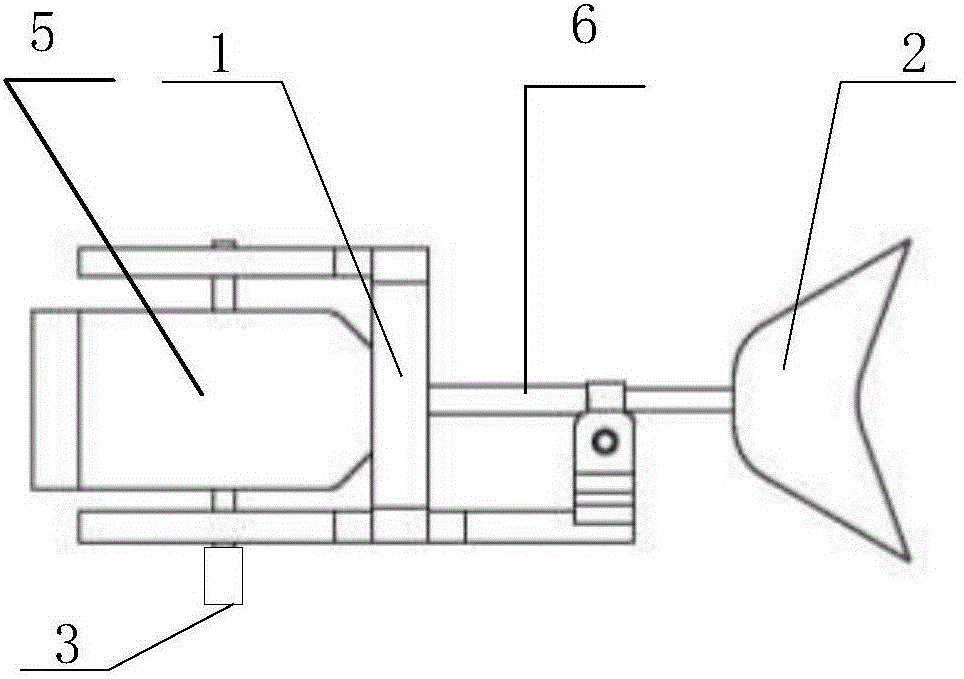 偏心轮传动的仿生鱼尾结构的制作方法附图