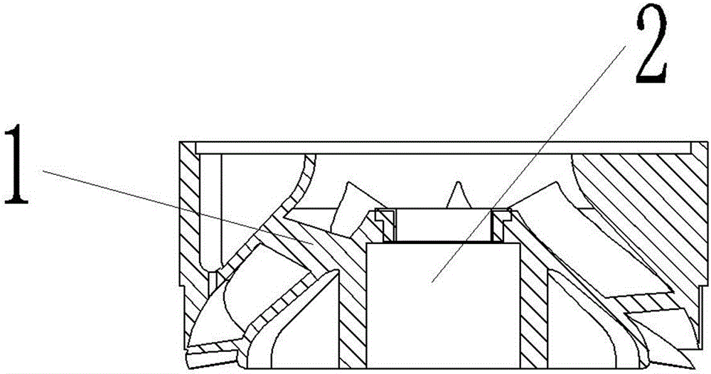 一种潜水泵导叶稳定支撑结构的制作方法附图