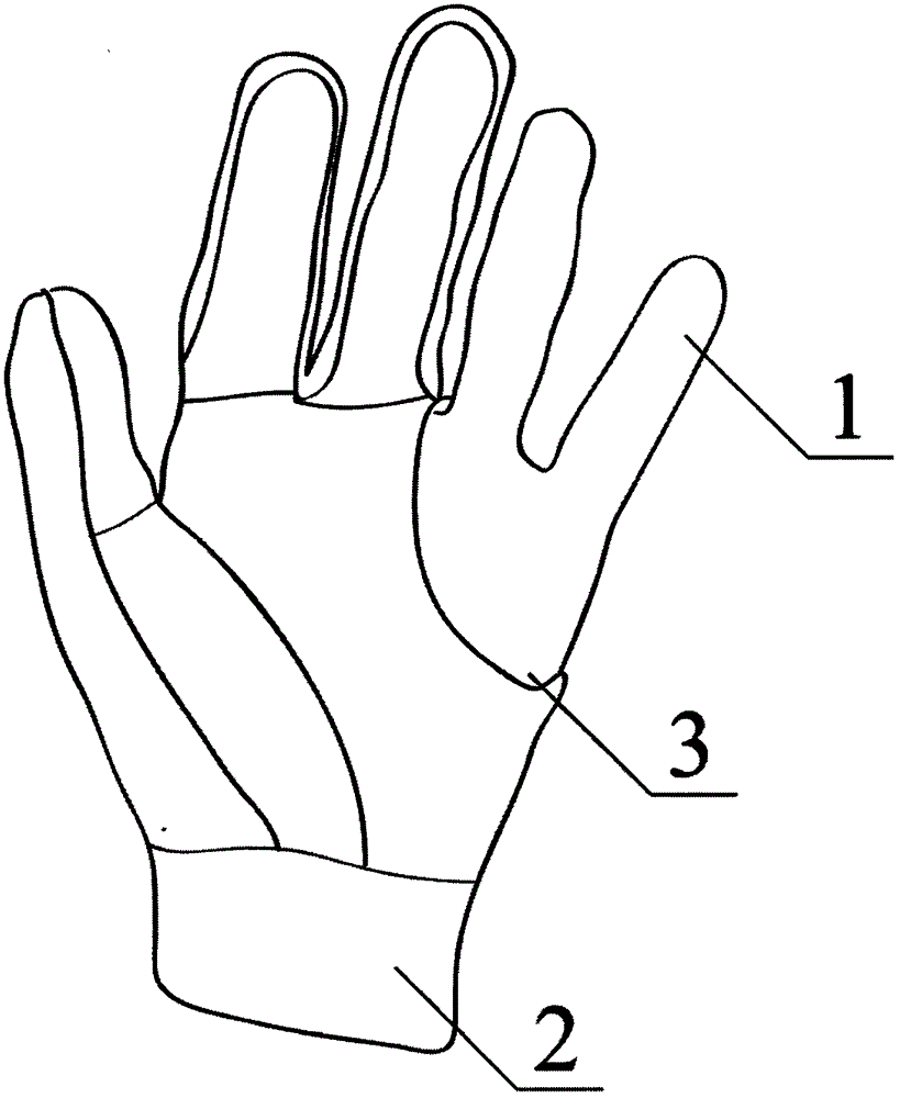 一种大鼠防咬防滑手套的制作方法附图