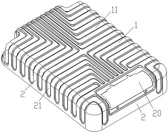 一种拉杆行李箱的箱体结构的制作方法附图