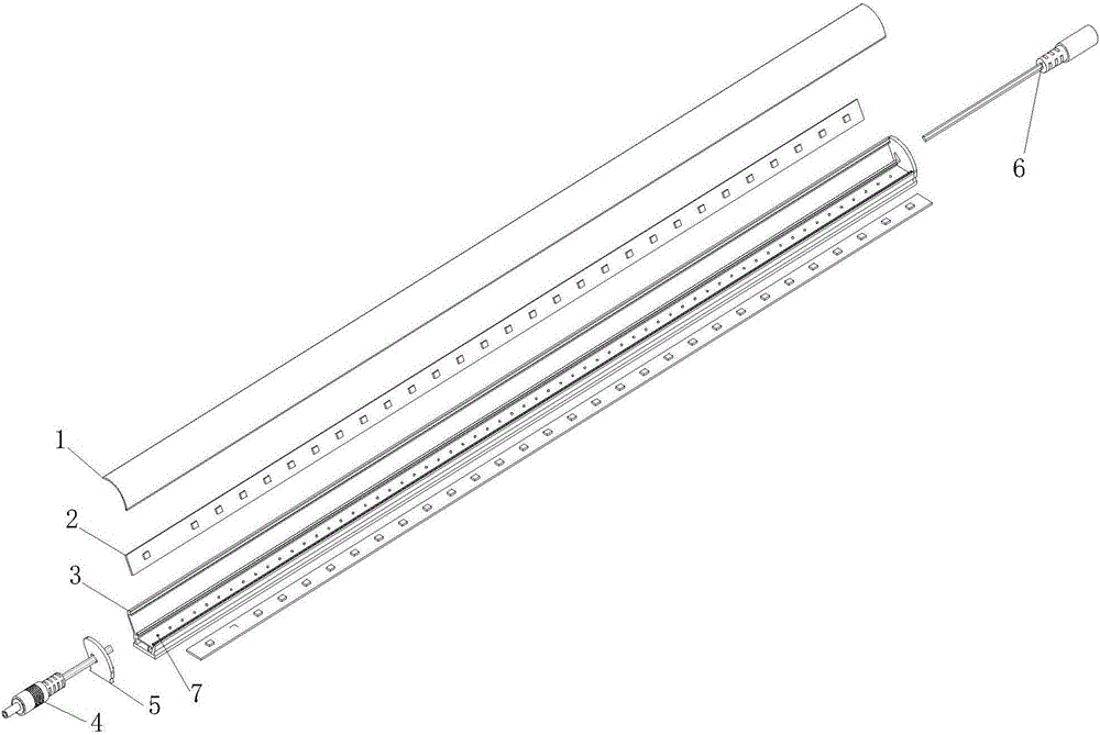 一种具有散热结构的cob光源双面聚光灯的制作方法附图