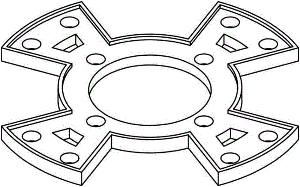 一种车轮支撑圆盘模具的制作方法附图