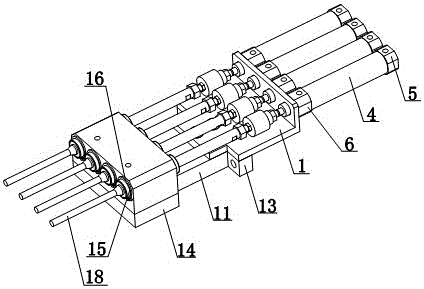 一种不锈钢弹簧钢丝刷级进推动装置的制造方法附图