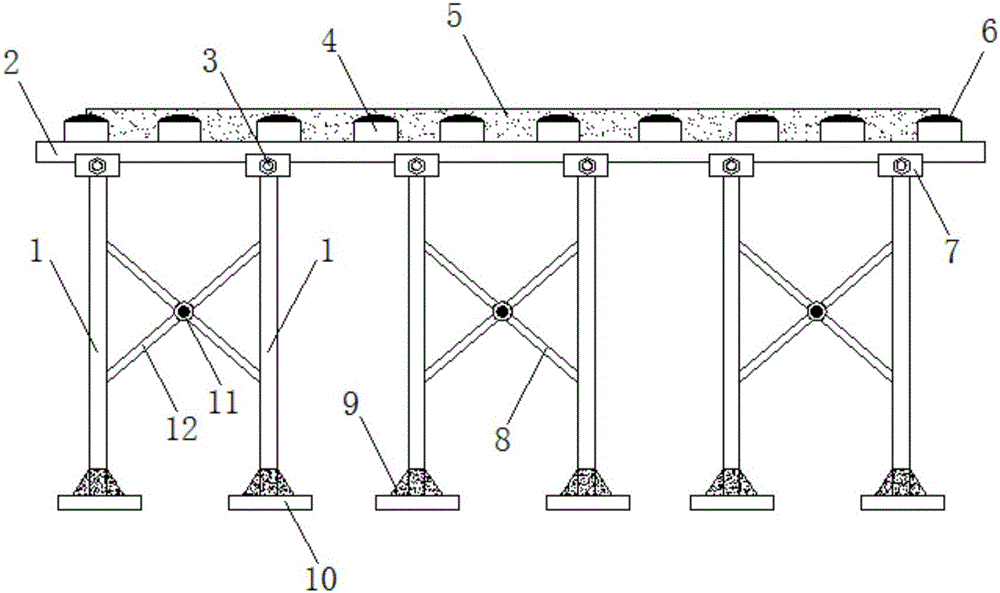 一种土木工程用建筑模板连接架的制作方法附图