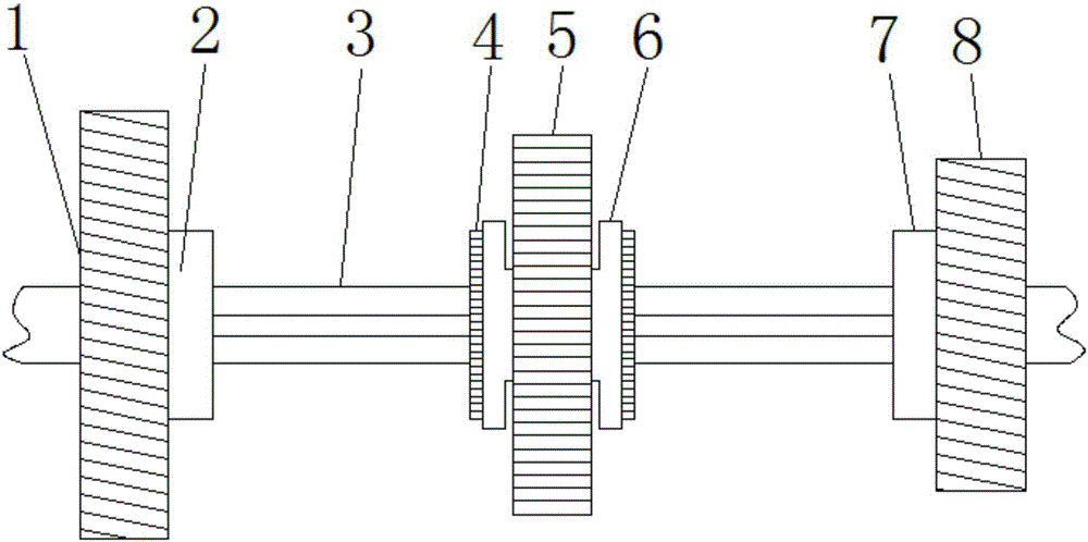 一种成缆机变速箱三分齿轮的制作方法附图