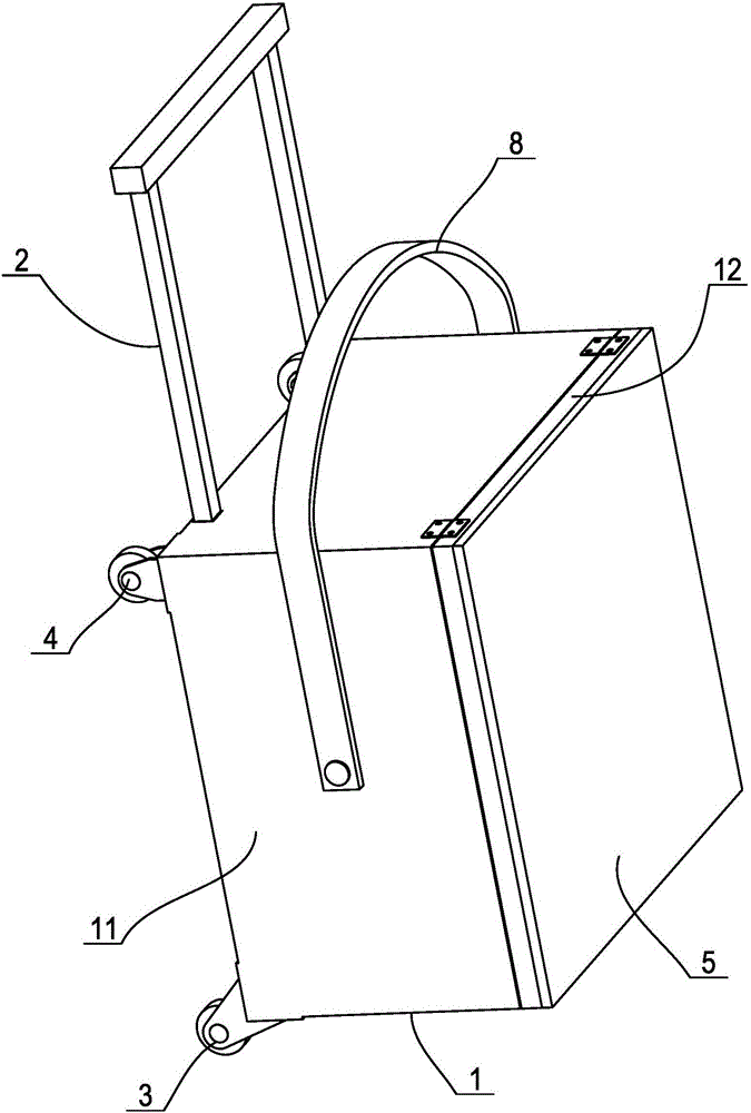 一种座椅式行李箱的制作方法附图