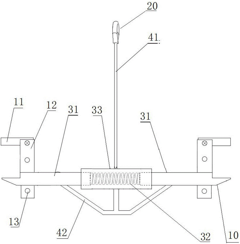 井盖铣刨机的吊装夹具的制作方法附图