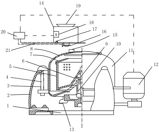 一种可自动加料的三足式离心机的制作方法附图