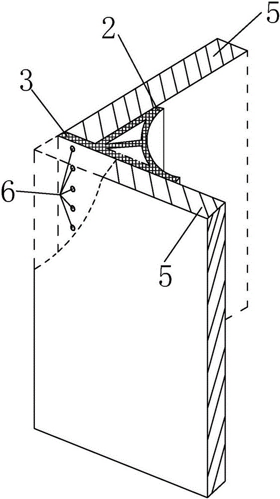 一种矩形混凝土墙柱圆阳角模板装置的制造方法附图
