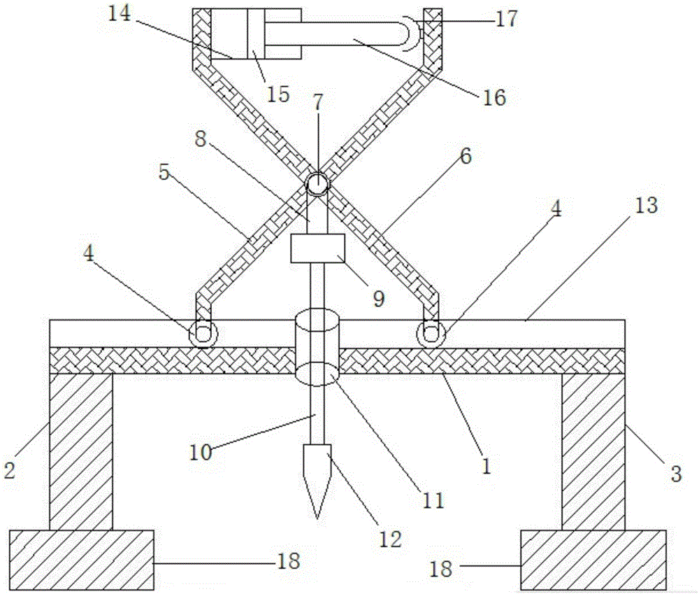 一种建筑装饰板打孔机的制作方法附图