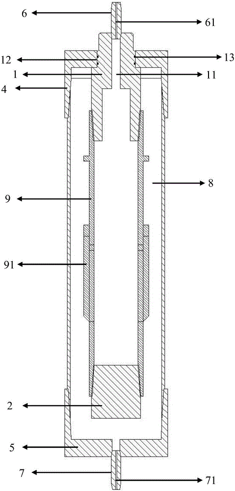 一种悬挂器液缸内外压测试工具的制作方法附图